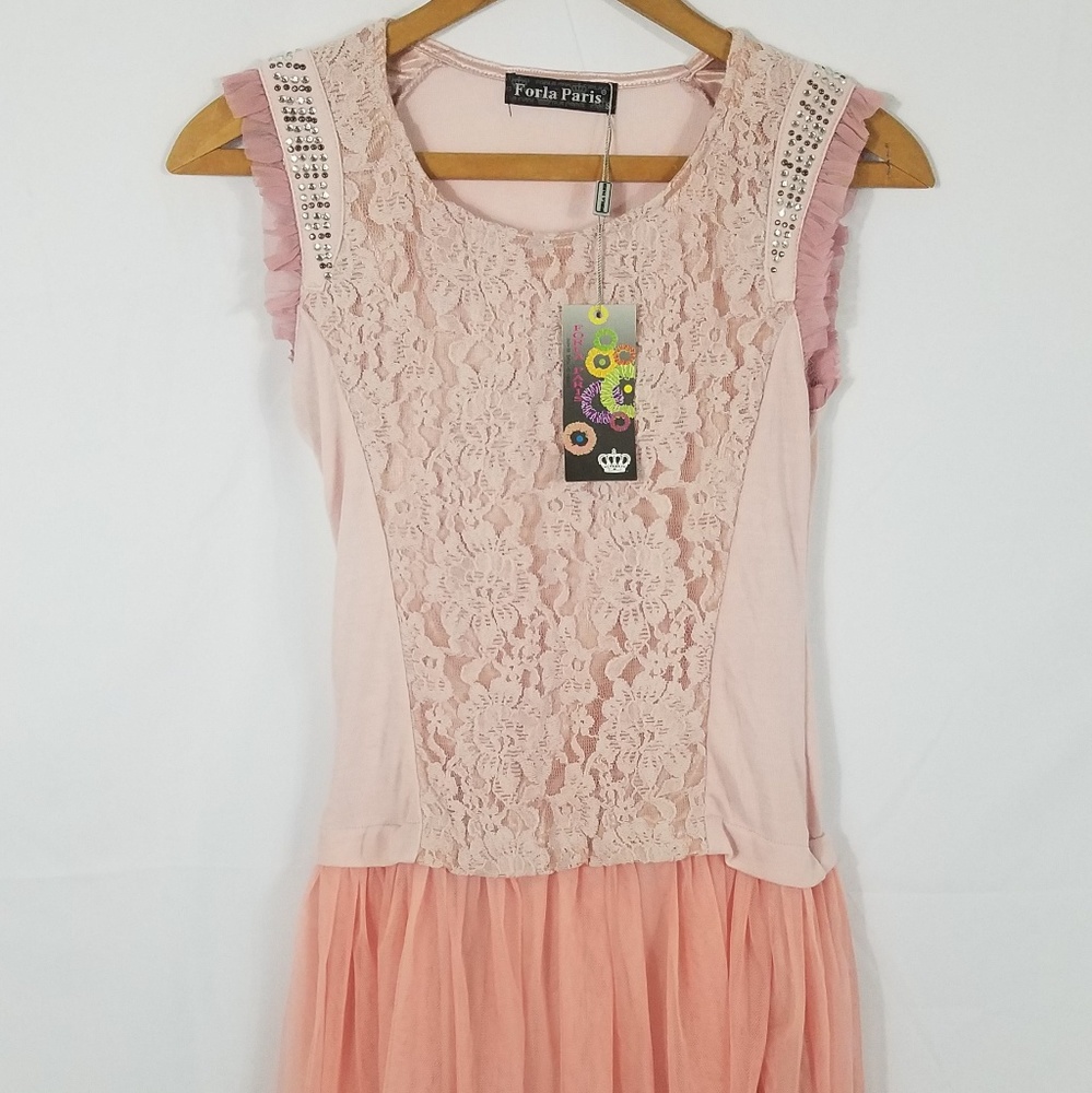 Forla Paris blush pink dress